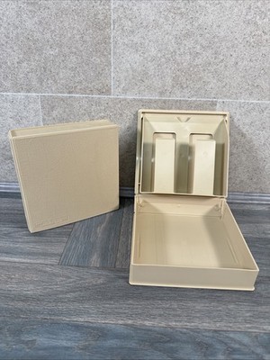 X2 Vintage 5,25'' Zoll Floppy 10 Disk Storage Box, MiniKAS-Ette/10- Flipbox