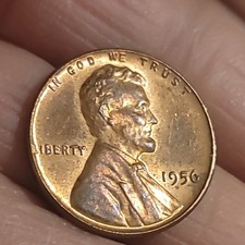 1956 Lincoln Wheat Small Cent Brown Philadelphia Circulated Business Strike