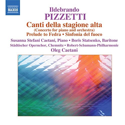 8570874 Various Artists Pizzetti: Canti Della Stagione CD 8570874 NEW