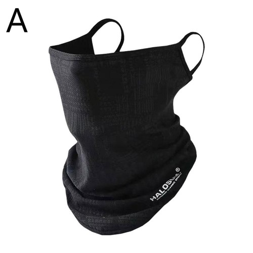 Ice Silk Cycling Bandana Mesh Face Cover Half Mask Hang-Ear Ice Silk Neck S O2R2 - Picture 24 of 27