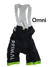 Primal Omni Men's Cycling Bib Shorts (XS, S, 2XL, 3XL)
