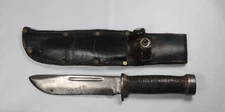 US WWII CATTARAUGUS 225Q FIGHTING KNIFE WITH SHEATH
