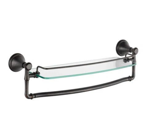 Estantes de acero inoxidable baño Marrón