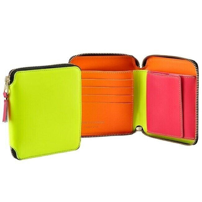 COMME des GARCONS SUPER FLUO Bi-fold wallet Yellow SA2100SF COMME des GARCONS SUPER FLUO Bi-fold wallet Yellow SA2100SF