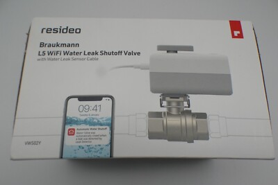 Resideo Braukmann WiFi Wasserleckage-Absperrventil 1 Zoll; VWS02Y025E
