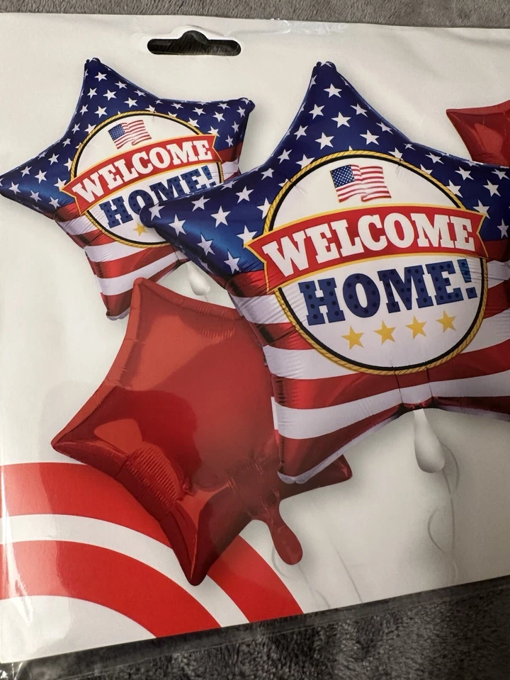 Ramo Globo Militar Bienvenida Hogar Fiesta Decoraciones Lámina Bandera Patriótica Estrella Foto 4 de 4