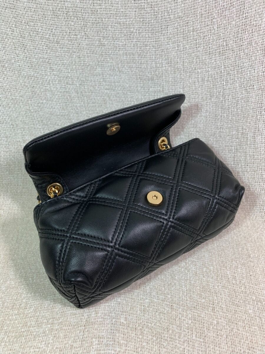 NEW Tory Burch Black Fleming Soft Convertible Mini Bag $428 NEW Tory Burch Black Fleming Soft Convertible Mini Bag $428