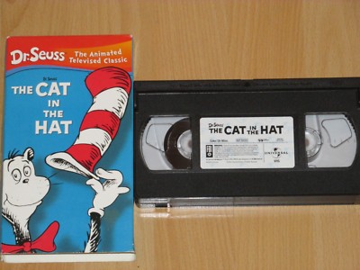 VHS - Dr. Seuss The Cat In The Hat - The Animated Televised Classic - Englisch