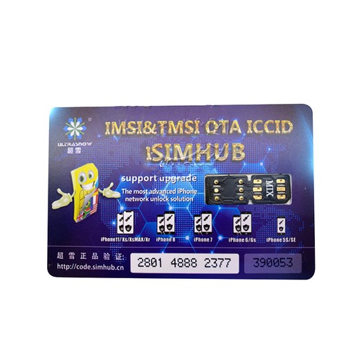 Carte SIM à puce IMSI TMSI déverrouillage compatible avec iPhone 11 Pro Max XS Max XR double carte - Photo 9 sur 14