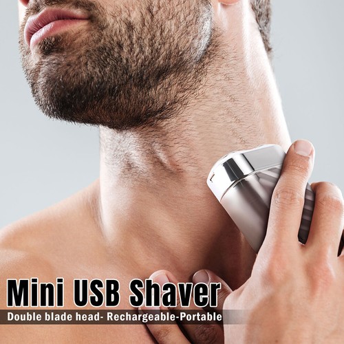 Mini Electric Shaver Best for Men Beard Trimmer Shaver Portable Dual-Head NEW - Picture 15 of 16