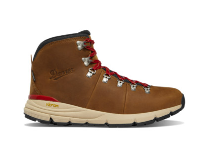Danner Women's Mountain 600 Leaf GTX Boots - Grizzly Brown/Rhodo Red 62303 NEW