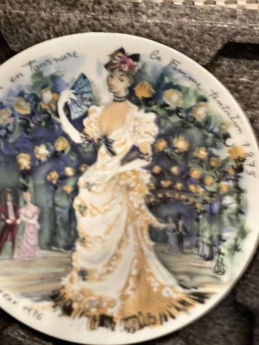 D'Arceau Limoges 1976 Sarah Collector Plate France Henri D'Arceau L. & Fils EUC - Picture 11 of 12