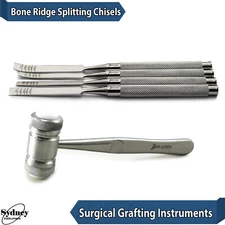 Surgical Bone Grafting Instruments Mallet Hammer Ridge Splitting Oral Surgery 
