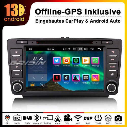 8" Android 13 Autoradio Navi Carplay für Skoda Octavia Yeti DSP GPS DVD SWC 64GB - Bild 15 von 15
