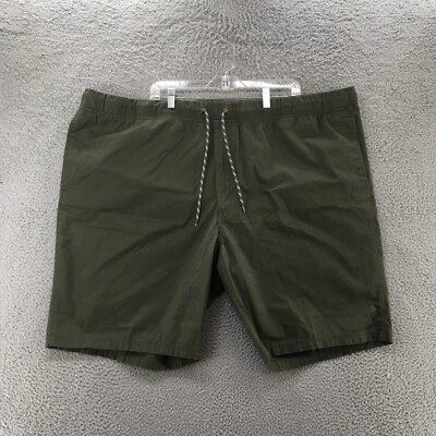 Amazon Essentials Board Shorts Mens 3XL Green Cotton High-Rise