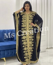 SALE!! Unique Royal African Crystal Work Moroccan Dubai Kaftan Wedding Dress 556