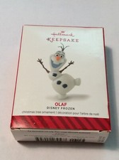 NEW Hallmark Keepsake Ornament Olaf Frozen Disney Snowman Christmas 2014 Glitter