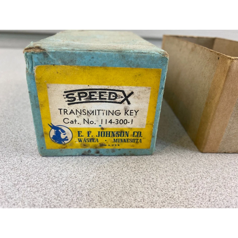 Morse Code Speed X Transmitting Key Cat. No. 114-300-1 E .F. Johnson Co. - Image 2 of 4