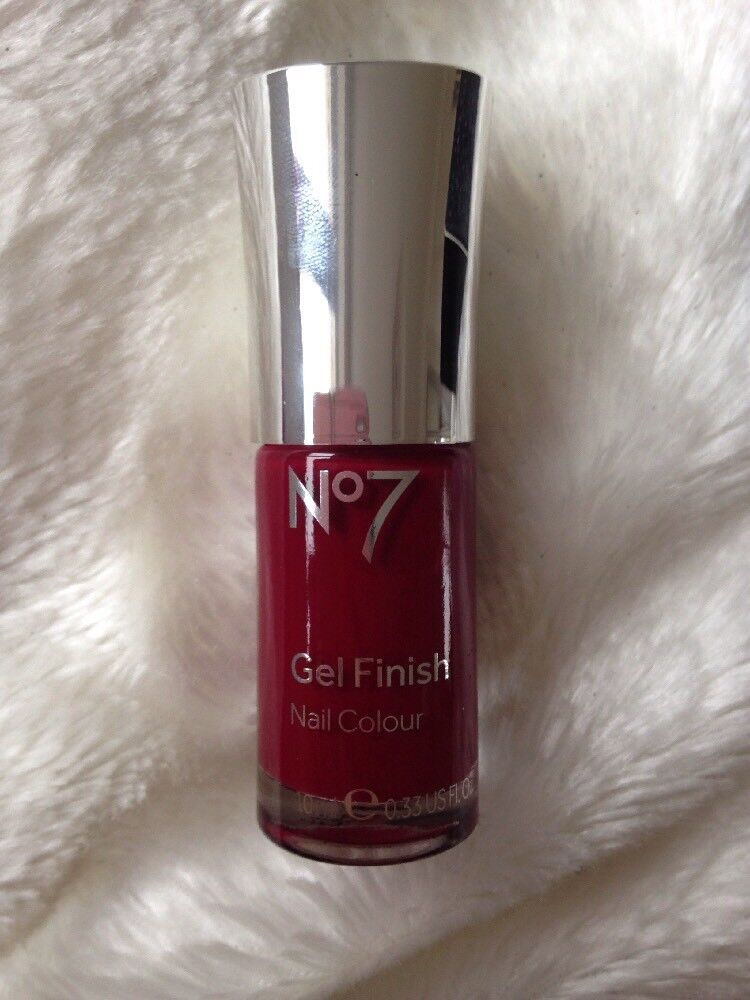 Number 7 / No 7 At Boots Gel Finish Nail Polish In Red Deep Wine Christmas  BNWT! | eBay