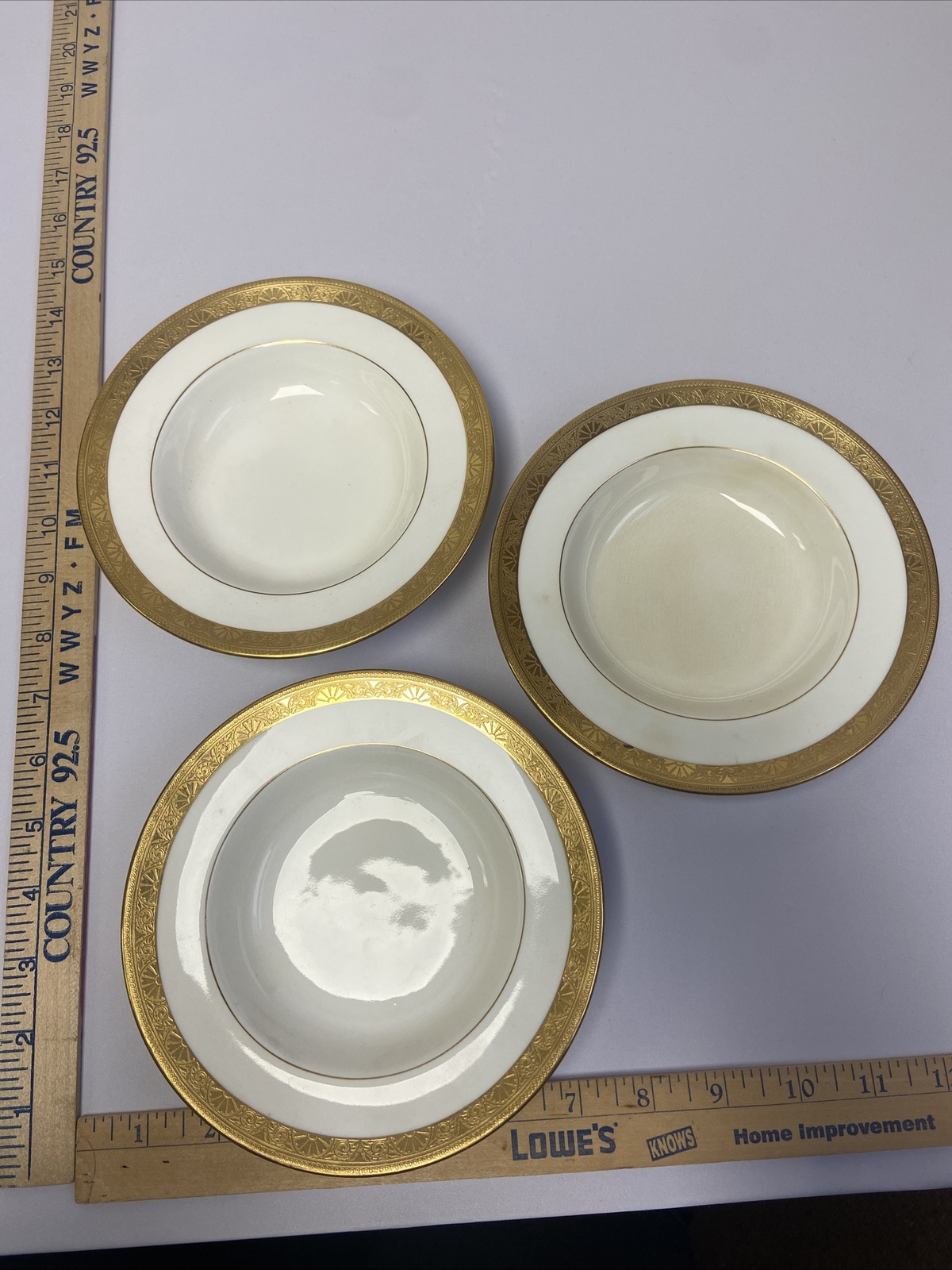 3 Tiffany & Co English Mitons Plato de Salsa de Tazón Pequeño 6 1/4