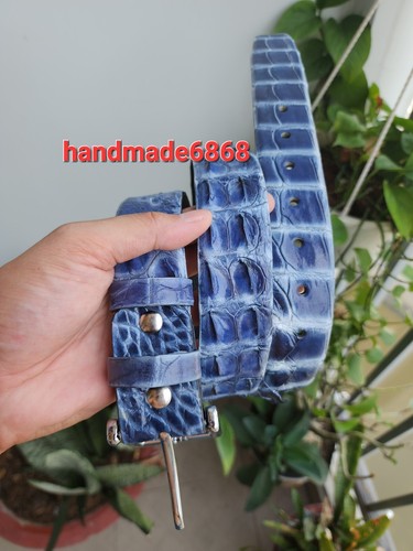 multicolors 100% Genuine Leather Skin Men Silver Belt Buckle, handmade Belts - Picture 35 of 41