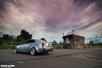 Cars audi a 4 tuning Desk Mat Stitched