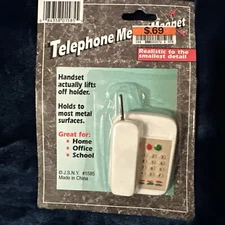 VINTAGE J.S.N.Y MINI LANDLINE TELEPHONE KITCHEN PHONE MAGNET NIP Realistic