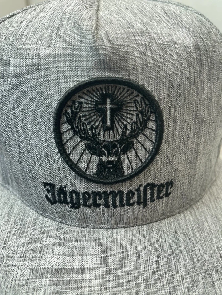Gorra de béisbol gris con logotipo oficial de Jagermeister gorra elegante nueva Foto 2 de 4