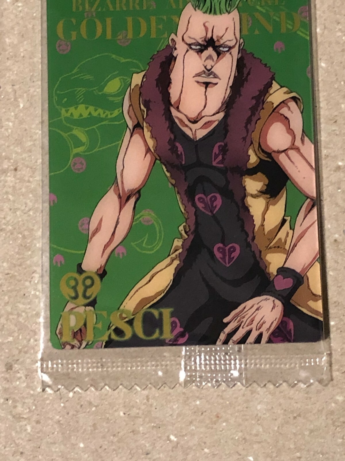 JoJo's Bizarre Adventure Part 5 Golden Wind Wafer Card Pesci BANDAI  Anime #1 | eBay