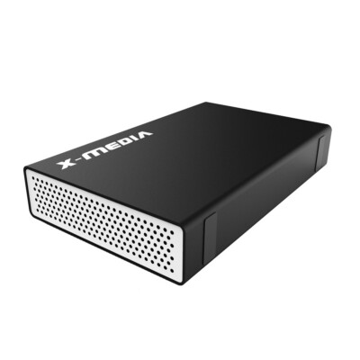X-MEDIA 3.5-In USB 2.0 IDE SATA Aluminum Hard Disk Drive External Enclosure Case