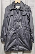 Geox Respira Ladies Breathable Waterproof Mac Anorak Jacket Coat Grey Uk 10 Vgc