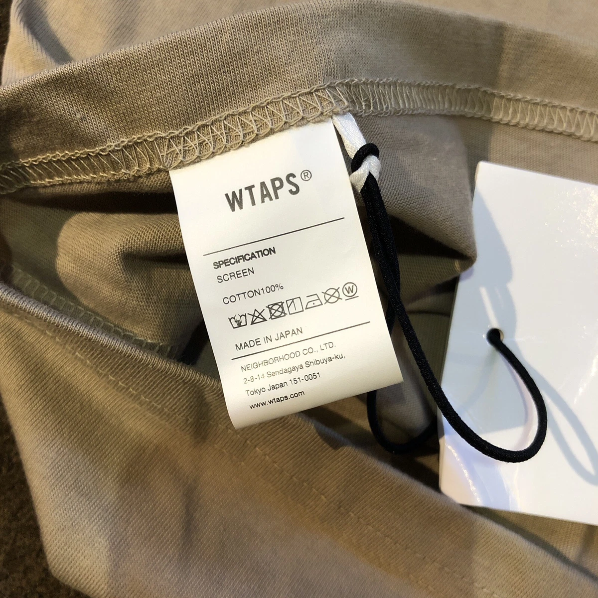 WTAPS GPS T-Shirt Size XL 04 Beige Made in Japan BRAND NEW W/ TAG