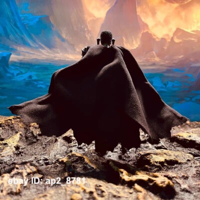 1/12 Wired Black Cloak Cape Slayer Sword Fr Guts 6'' Action Figure Custom