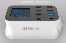 WISDOM 8 Port USB Power Charger With Smart Monitoring (YC-CDA19)