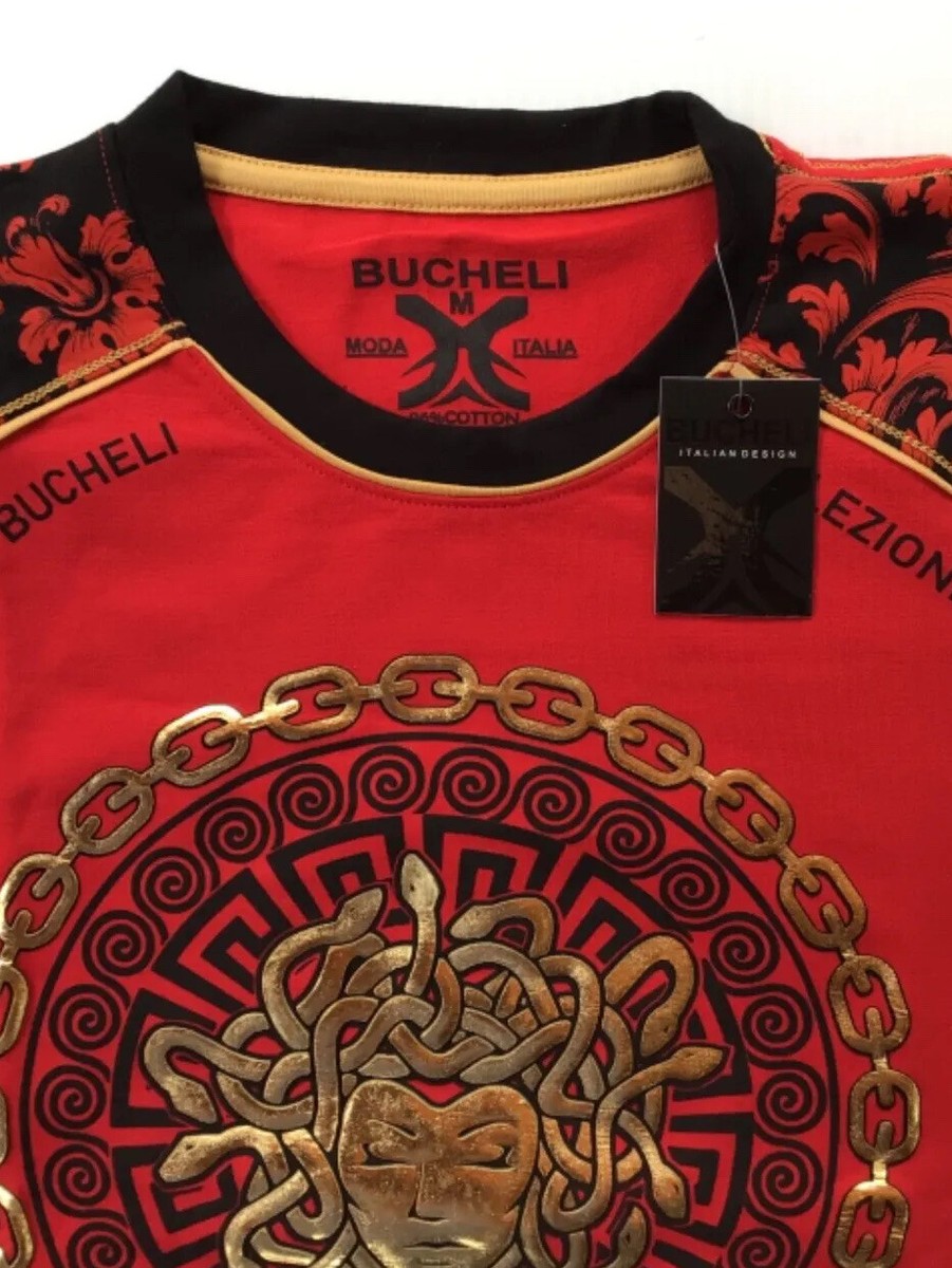 Men's Bucheli Cotton T Shirt,Italian Style,Slim Fit,Stretch S