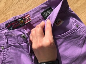 pantaloni color glicine