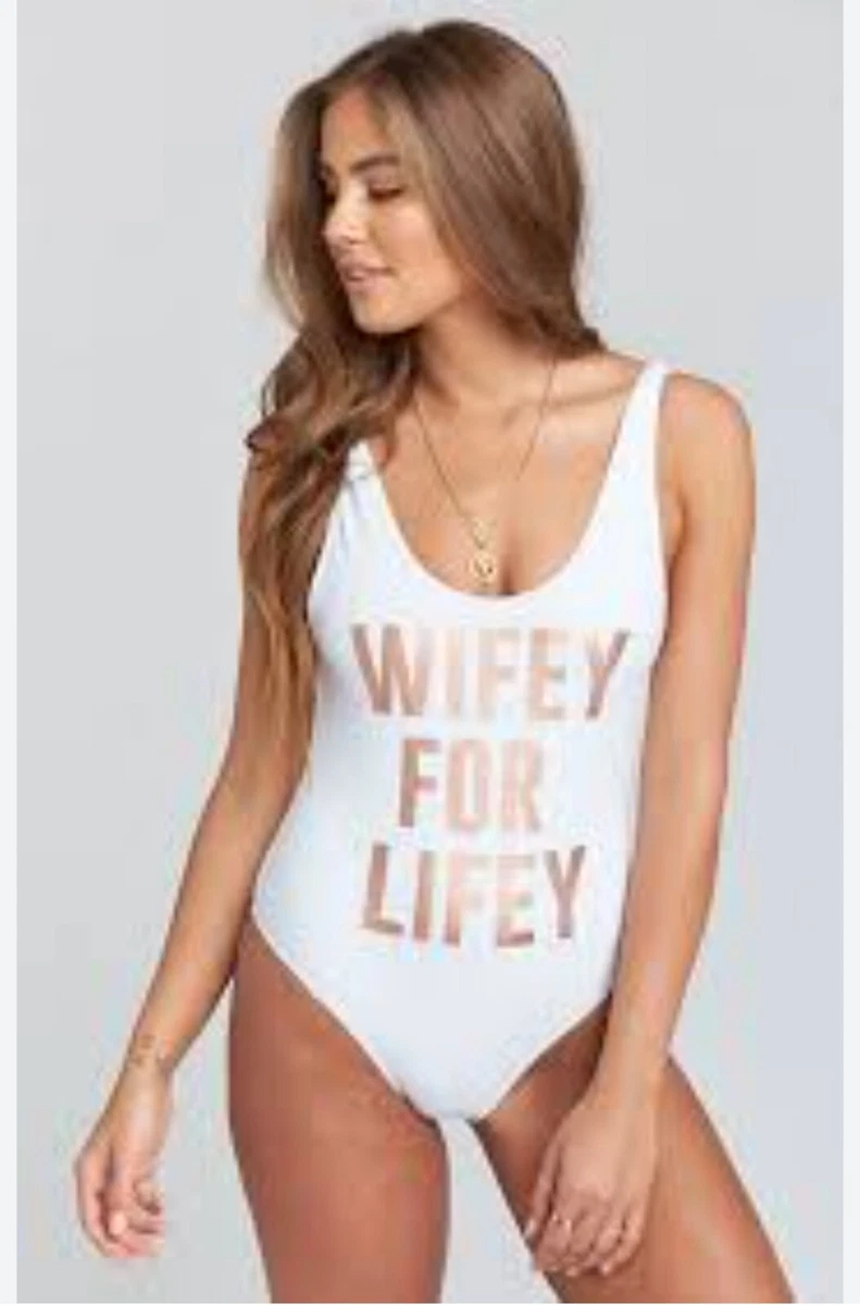 Wifey one piece swimsuit 2025