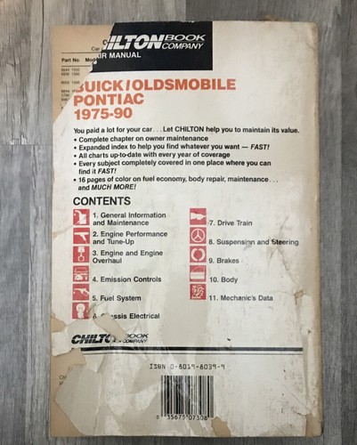 Manual de reparación Chilton Automotive Buick Oldsmobile Pontiac 1975-90 #7308 - Imagen 2 de 2
