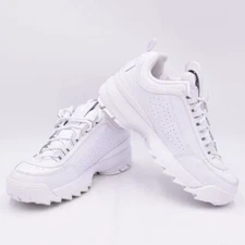 FILA Women's Disruptor II Premium White Sneakers (5VF80170-100)