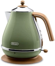 DeLonghi Electric Kettle Icona Vintage Collection /Olive Green 1.0L KBOV1200J-GR