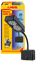 Sera Nano-Led Light Lampe Schwarz - Klemmlampe Aufsteckleuchte Aquarium 2X2 Watt