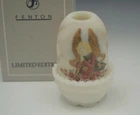 FENTON GLASS FAIRY LIGHT LAMP PRAYING ANGEL IVORY SATIN GLASS  LE  499/2000  NIB