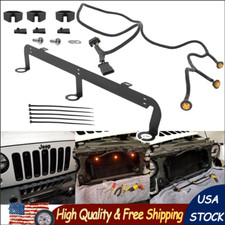 Pre-runner Led Grille Light Bar Kit Fits For Jeep Wrangler Jk 24-door 2007-2018