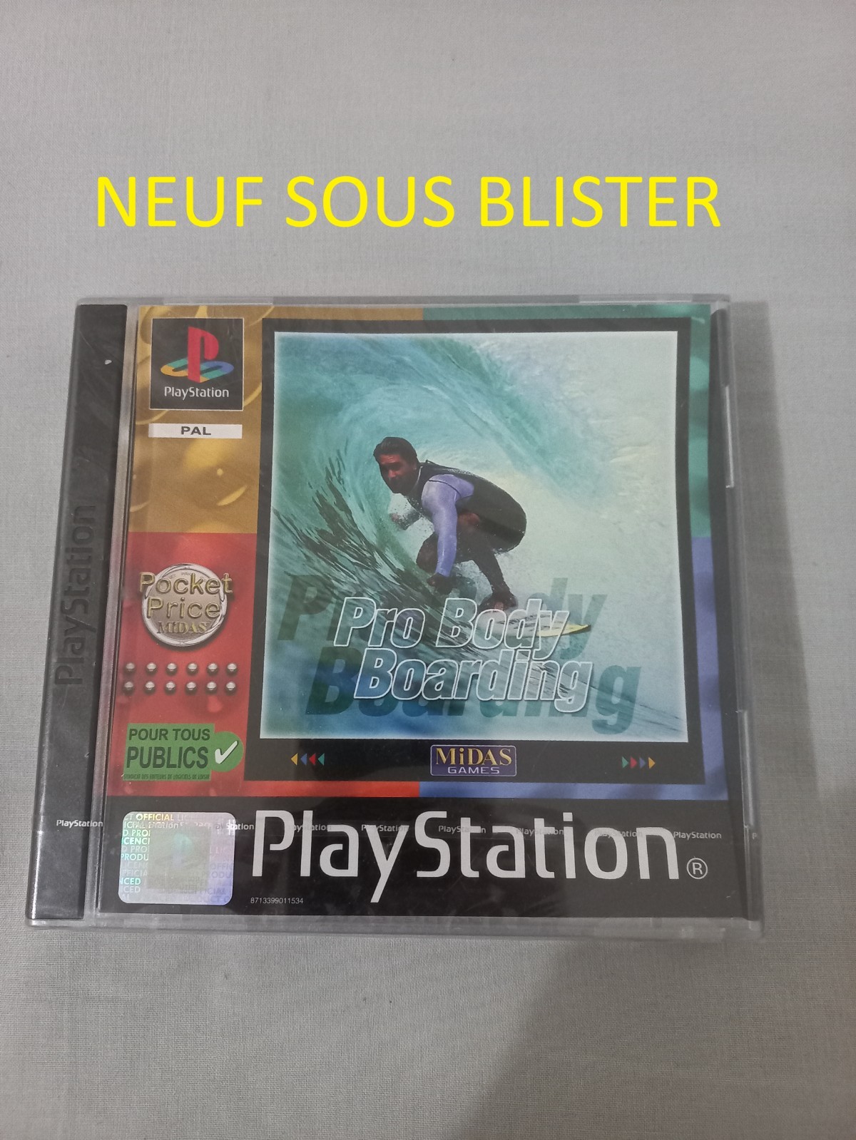 Pro bodyboarding jeu PS1 Neuf Sous Blister