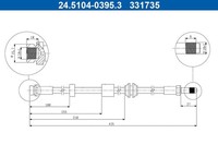 Bremsschlauch Vorderachse FüR Ford Focus II C-MAX Turnier Stufenheck