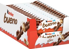Kinder Bueno, Bulk 30 Pack, Milk Chocolate And Hazelnut Cream