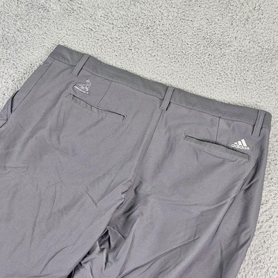 Adidas Pants Mens 36x32 Gray Golf Pinehurst Stretch Performance Khakis DT3574