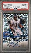 Panini 2022 Mosaic Jamal Lewis Auto No Huddle PSA 10 Baltimore Ravens