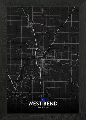 West Bend WI Gerahmtes Wandbild Poster Leinwanddruck Bild