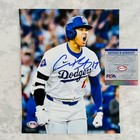 No Reserve PSA Shohei Ohtani Signed 8x10 Photo Dodgers Jersey Autograph  — photo 1